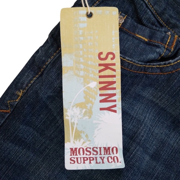 Mossimo Supply Co. Women's Lowest Waist Straight Skinny Jeans Size 11 Long NEW - Picture 7 of 12